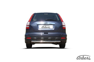 Защита заднего бампера d57 Arbori нерж. сталь для Honda CR-V 2009-2012 / Хонда ЦРВ