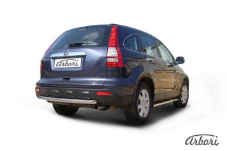 Защита заднего бампера d57 Arbori нерж. сталь для Honda CR-V 2009-2012 / Хонда ЦРВ
