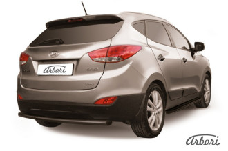 Защита заднего бампера d57 Arbori черн. для HYUNDAI ix35 2010-2015 / Хендай ИХ35