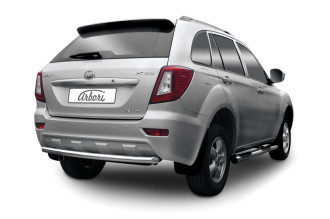 Защита заднего бампера D60 X60 2011 Arbori нерж. сталь для LIFAN X60 2015-нв / Лифан Х60
