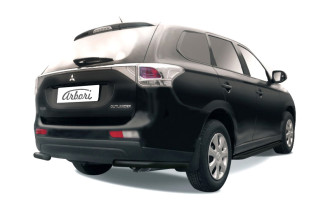 Уголки d57 Arbori черн. для Mitsubishi OUTLANDER 2014-2015 / Митсубиси Аутлендер