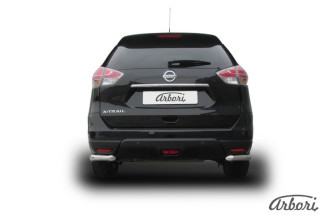 Уголки d57 Arbori нерж. сталь для NISSAN X-Trail 2015-нв / Ниссан Х Трейл