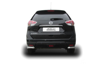 Уголки d57 Arbori нерж. сталь для NISSAN X-Trail 2015-нв / Ниссан Х Трейл