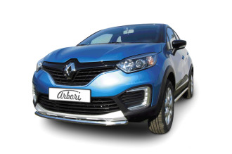 Защита переднего бампера Arbori d42 RENAULT KAPTUR 2016- / Рено Каптюр