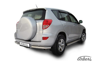 Уголки d57 Arbori нерж. сталь для Toyota RAV4 2006-2010 / Тойота Рав 4
