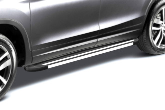 Комплект алюминиевых порогов Arbori "Luxe Black" длина 1600мм без крепежа