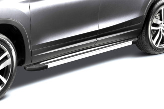 Комплект алюминиевых порогов Arbori "Luxe Silver" длина 1600мм без крепежа