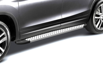 Комплект алюминиевых порогов Arbori "Standart Silver" длина 1800мм без крепежа