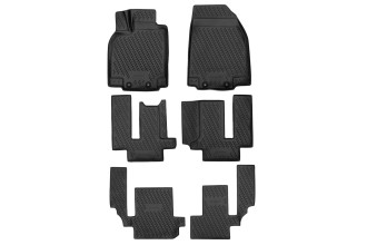 Коврики 3D в салон MAZDA CX-9, 2007-2012, 2012-2015 6 шт. (полиуретан) / Мазда СХ-9