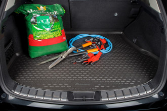 Коврик в багажник подходит для HONDA Fit (III, IIIr) 2013-2021, П.Р, хб., (Европа), 1 шт. (полиуретан) / Хонда Фит