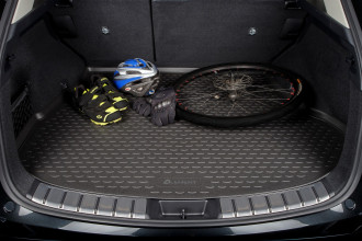 Коврик в багажник подходит для HONDA Fit (III, IIIr) 2013-2021, П.Р, хб., (Европа), 1 шт. (полиуретан) / Хонда Фит