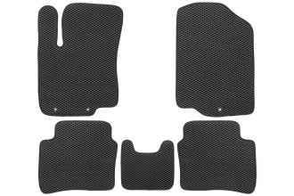 Коврики в салон EVA подходят для HYUNDAI Solaris (I, Ir) 2010-2017 / KIA Rio (III, IIIr) 2011-2017 (черная окантовка), 5шт. / Хендай Солярис