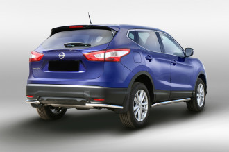 Защита задняя уголки d42,Nissan Qashqai 2014-, NQSH.76.5081 / Ниссан Кашкай