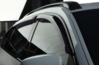 Дефлекторы боковых окон BMW X6, 2008-2014, 4ч., темный / БМВ Х6
