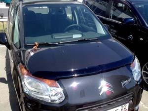 Дефлектор капота темный CITROEN C3 Picasso 2009-2012, NLD.SCIC3P0912 / Ситроен C3 Пикассо