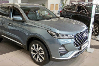 Дефлекторы боковых окон Chery Tiggo 7/7 Pro, 2020-, 4ч., темный / Черри Тигго 7