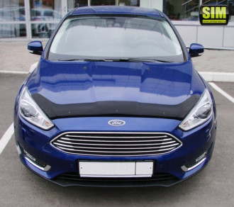 Дефлектор капота темный FORD Focus III, 2015- / Форд Фокус