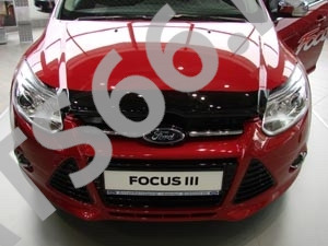 Дефлектор капота темный FORD FOCUS III 2011-2015, NLD.SFOFO31112 / Форд Фокус