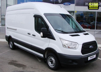 Дефлекторы боковых окон Ford Transit, 2014-, 2ч., темный / Форд Транзит