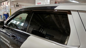 Дефлекторы боковых окон Hyundai Palisade, 2019-, 4ч., темный / Хендай Палисад