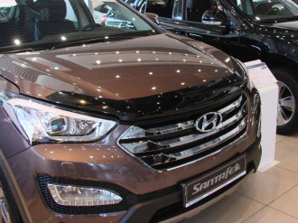 Дефлектор капота темный HYUNDAI SANTA FE 2012-2018, GRAND SANTA FE 2013-2018, NLD.SHYSAN1212 / Хендай Санта Фе