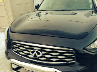 Дефлектор капота темный INFINITI FX37/FX50 2009-2013/QX70 2013- / Инфинити ФХ