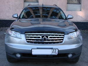 Дефлектор капота темный INFINITI FX35/FX45 2003-2008, / Инфинити ФХ