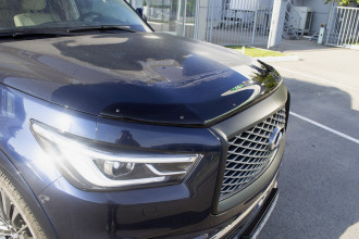 Дефлектор капота Infiniti QX80, 2017-, темный. / Инфинити КХ80
