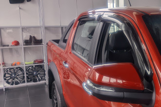 Дефлектор боковых окон JAC T6, 15-, T8, 18-, 4ч., темный / Джак Т6