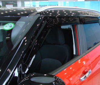 Дефлекторы боковых окон KIA Soul, 2019-, 4ч., темный / Киа Сол