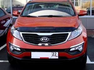 Дефлектор капота темный KIA SPORTAGE 2010-2016, NLD.SKISPO1012 / Киа Спортаж