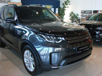 Дефлектор капота Land Rover Discovery 2017-, темный / Ленд Ровер Дискавери
