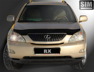 Дефлектор капота темный TOYOTA HARRIER/LEXUS RX330, 350, 400h 2003-2009, / Тойота Харриер