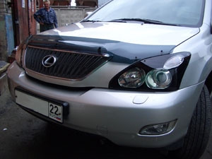 Дефлектор капота темный TOYOTA HARRIER/LEXUS RX330, 350, 400h 2003-2009, / Тойота Харриер