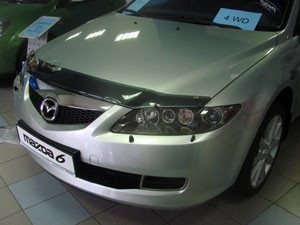 Дефлектор капота темный MAZDA 6/Atenza 2002-2007, NLD.SMAMA60512 / Мазда