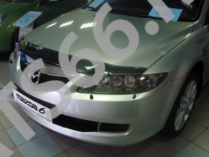 Дефлектор капота темный MAZDA 6/Atenza 2002-2007, NLD.SMAMA60512 / Мазда