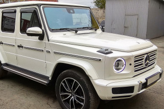 Дефлектор боковых окон Mercedes G Class, 2018-, 4ч., темный / Мерседес Бенц G класс