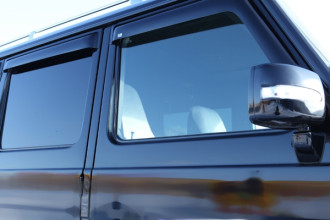 Дефлекторы боковых окон Mercedes G Class, 1990-2018, 4ч., темный / Мерседес Бенц G класс
