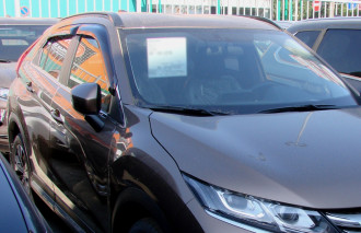 Дефлекторы боковых окон Mitsubishi Eclipse Cross, 2017-, 4ч., темный / Митсубиси Эклипс Кросс