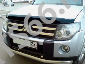 Дефлектор капота темный MITSUBISHI PAJERO IV 2007-, NLD.SMIPAJ0712 / Митсубиси Паджеро