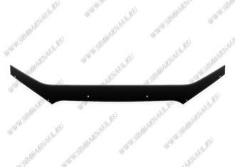 Дефлектор капота темный MITSUBISHI ASX/RVR 2010- long, NLD.SMIRVR1012 / Митсубиси АSХ