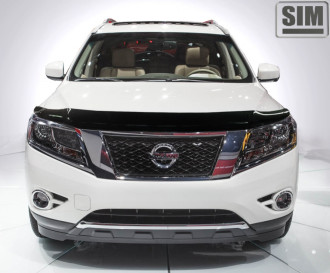 Дефлектор капота темный NISSAN PATHFINDER 2014-2017 / Ниссан Патфайндер