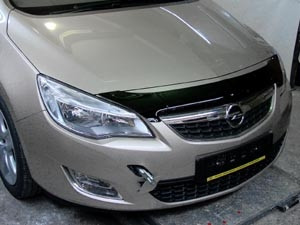 Дефлектор капота короткий OPEL ASTRA J hb small 2010-2015, NLD.SOPASTH1012S / Опель Астра
