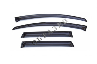 Дефлекторы боковых окон Opel Zafira В, 2006-2012, 4ч., темный / Опель Зафира
