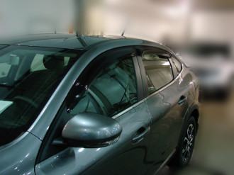 Дефлекторы боковых окон Renault Arkana, 2019-, 4ч., темный / Рено Аркана