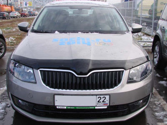 Дефлектор капота темный SKODA OCTAVIA 2013-2017 / Шкода Октавия