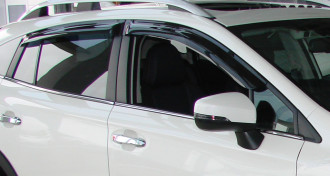 Дефлекторы боковых окон Subaru XV, 2017-/Impreza, 2016-, HB, 4ч., темный / Субару Хв