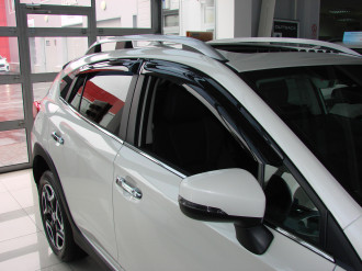 Дефлекторы боковых окон Subaru XV, 2017-/Impreza, 2016-, HB, 4ч., темный / Субару Хв