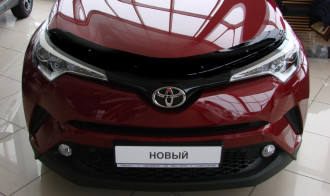 Дефлектор капота Toyota CH-R, 2016-, темный / Тойота Схр