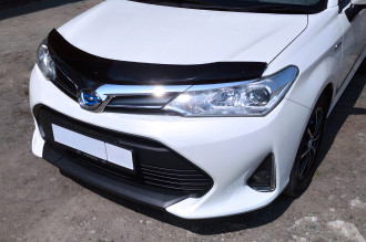 Дефлектор капота Toyota Corolla, 15-, Fielder, Axio, темный / Тойота Королла